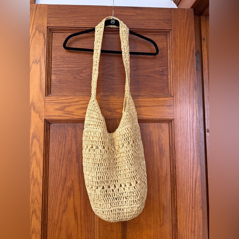 Handcrafted Crochet Tote Bag - Cream